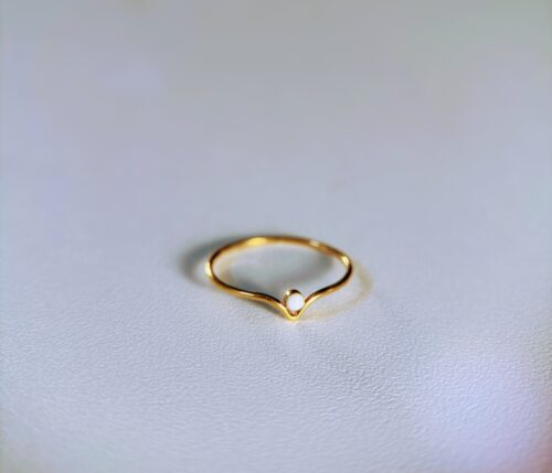 Muttermilchring in 14k Gold  überzogen – Zarter Erinnerungsring mit persönlicher Füllung