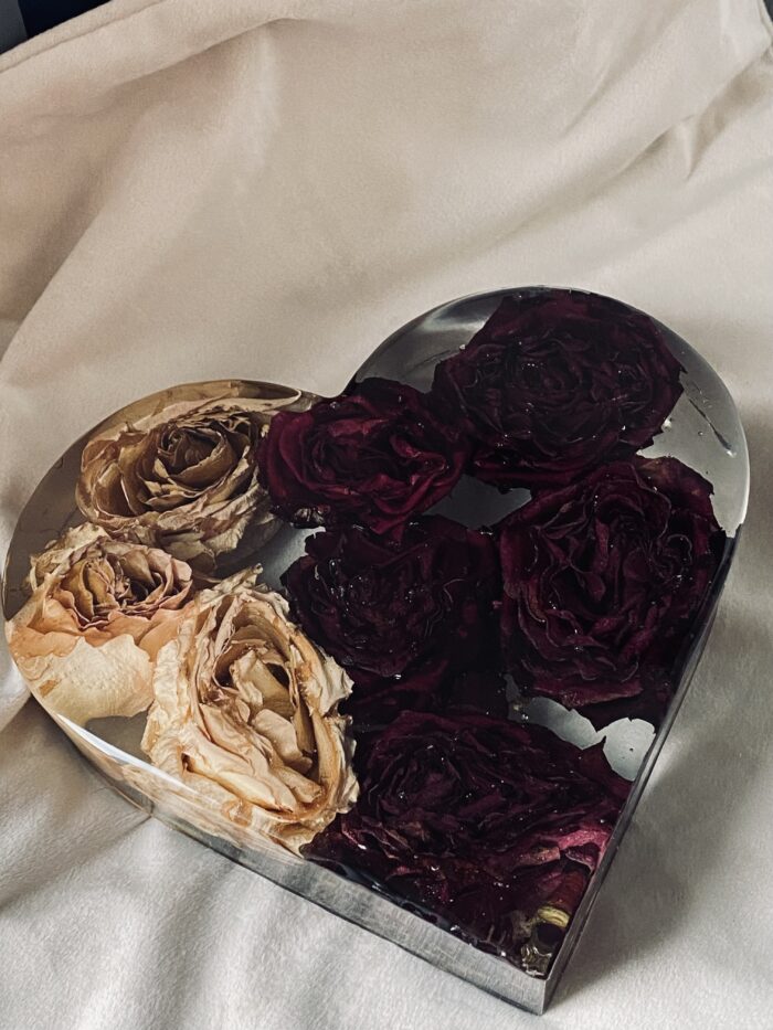 Herz aus deinem Blumenstrauß – Erinnerungen in neuer Blüte - Brautstrauß konservieren
