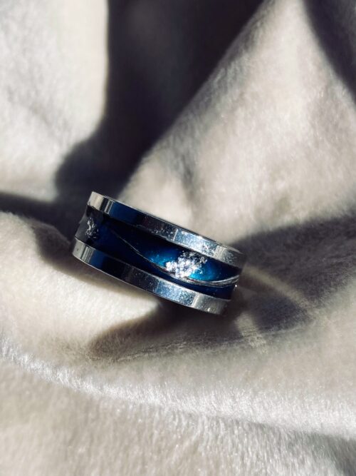 Infinity Ring mit Locke vom Fell deines Seelentieres und Tierasche
