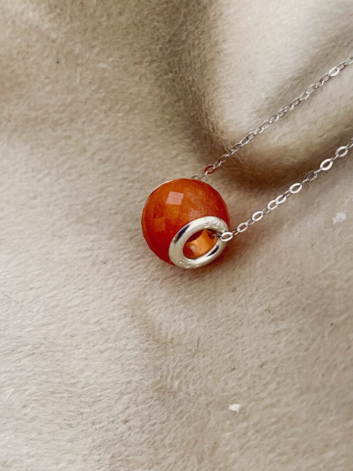Andenken Kette mit Großlochperle