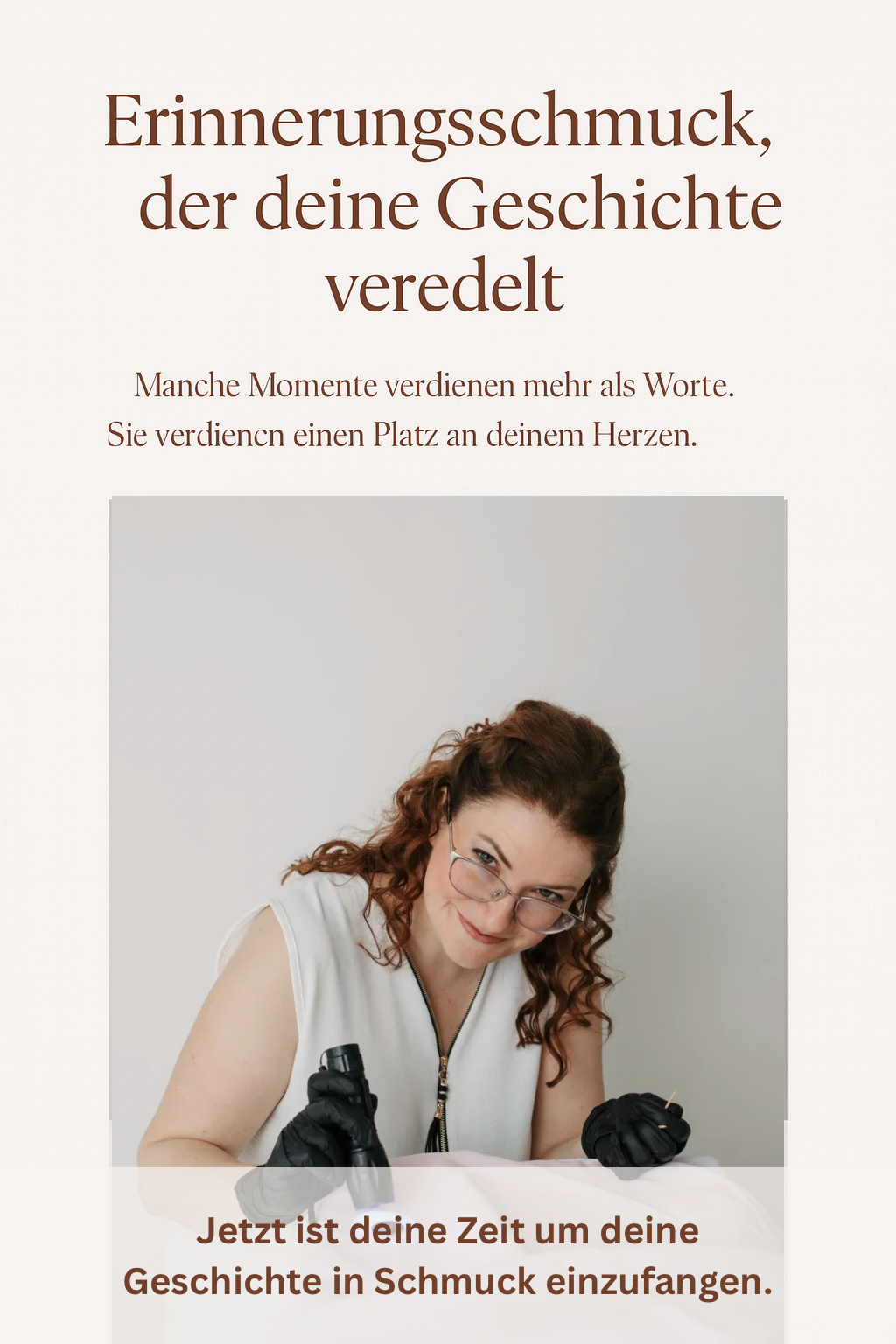 Jetzt dein Andenken gestalten – 2 Erinnerungsschmuck Österreich hangdefertigte Erinnerung zum Anfassen von Deborah Obermann