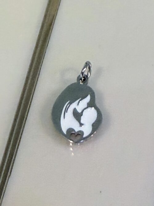 Edelstahl Muttermilchschmuck Mama und Kind