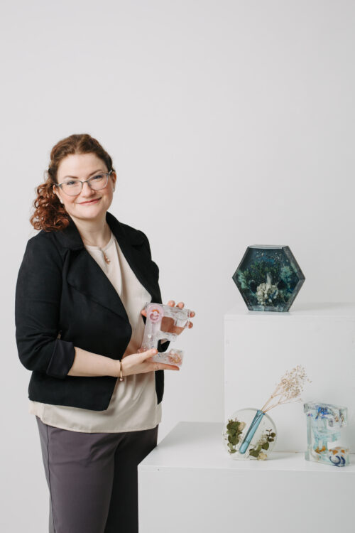 Brautstrauß konservieren Burgenland mit diesem extra großen premium Hexagon in dem dein Brautstrauß verewigt wird